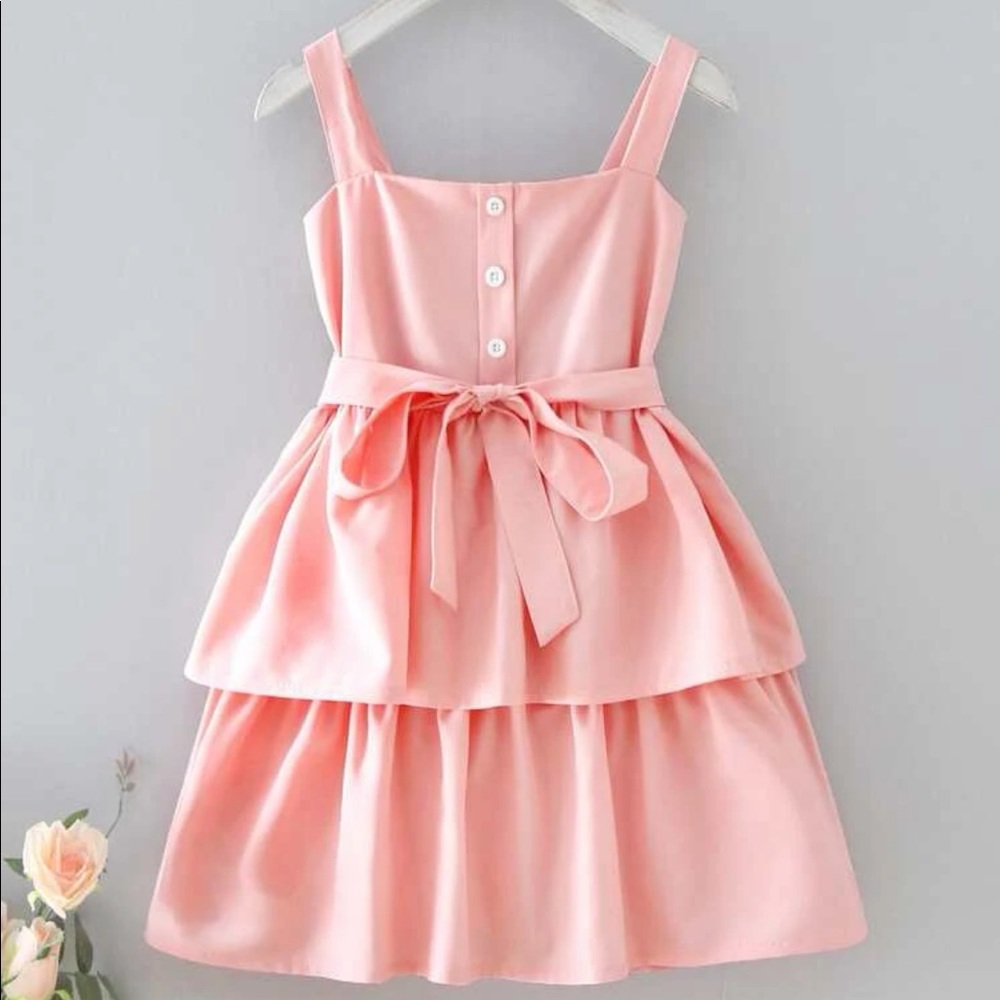 Toddler Girls Layered Ruffles Dress